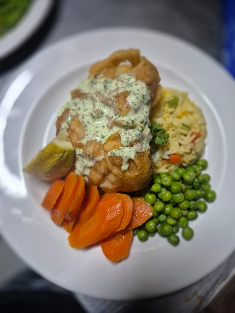 A wholesome plated meal for care catering